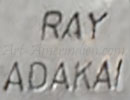 Ray Adakai Navajo hallmark on jewelry