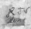 RJV script mark on jewelry is Rotiero Vacit Zuni artist signature