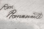 Ron Romancito Zuni handsript mark on jewelry