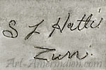 S F Hattil Zuni hallmark
