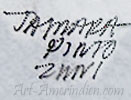 Tamara Pinto Zuni script hallmark on Indian jewelry