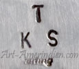 TKS Tyler Seschilie Navajo hallmark on jewelry