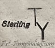 Ty misaligned letters mark is Teddy Yazzie Navajo