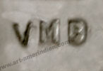 VMB mark: Victor Moses Begay Navajo Indian Native American jewelry hallmark