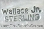 Wallace Jr. mark on jewelry is Wallace Yazzie Jr Navajo Indian Native American hallmark