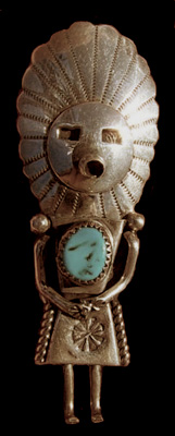 Bijoux ethniques amrindiens anciens Hopi, Navajos, Zunis en Argent et turquoises.