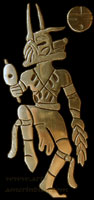 Hopi Dancer sur un bijou amérindien Hopi