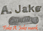 A Jake fake hallmark, jewelry sold on Ebay