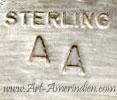 AA mark is Art Acoya Zuni silversmith