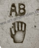 AB Albert Bighand Indian Native american jewelry mark