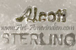 Alcott hallmark on silver is Mike Alcott Navajo silversmith