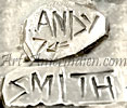 Andy Smith Navajo chiseled letters hallmark