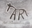 AR under Horse mark for Ambrose Roanhorse Navajo silversmith