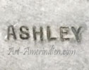 ASHLEY mark on Indian Native American jewelry is Ashley Monroe artist signature