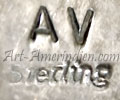 AV mark is Alvin Vanderver Navajo silversmith signature