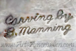Carving by B. Manning mark is Bessie Manning Navajo hallmark