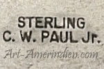 CW Paul Jr mark is Chee W. Paul Jr, Navajo