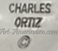 Charles Ortiz San Felipe hallmark on Indian Native american jewelry