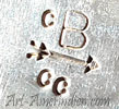 CB CC arrow overlay jewelry