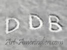 DDB Hallmark on jewelry is other Darryl Dean Begay Navajo artist signature