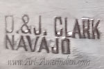 D&J Clark hallmark on silver jewelry
