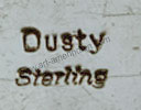 Dusty Zuni Indian Native American jewelry silversmith hallmark