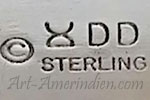 DD and symbol hallmark on Navajo bracelet
