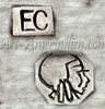 EC and human figure on a plate hallmark is Eddie Chee Navajo