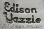Edison Yazzie hallmark on Navajo jewelry