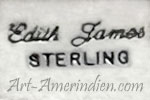 Edith James Navajo hallmark on jewelry