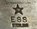 ESS and Star mark is Edison Smith, Navajo Indian Native American hallmark