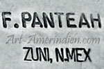 F.PANTEAH ZUNI hallmark is Florentine Panteah Zuni