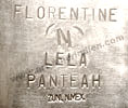 Florentine & Lela Panthea Zuni hallmark on jewelry