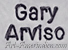 Gary Arviso Navajo hallmark on Indian Native jewelry
