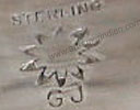 GJ Guy Josytewa, Hopi Indian Native jewelry mark