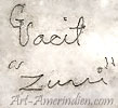 G Vacit Zuni hallmark on jewelry is Gary and Paulinis Vacit Zuni artists signature