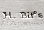 H Bit's hallmark is Harrison Bitsui Navajo artist signature