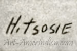 H Tsosie, Herbert Tsosie earlier mark on Navajo Indian Native jewelry