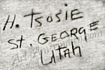 H Tsosie St George Utah earlier mark