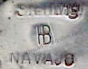 HB Navajo Indian Native jewelry mark