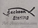 Jackson inside a fish mark for Tommy Jackson Navajo silversmith