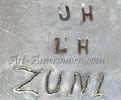 JH LH Zuni mark on jewelry may be Lola and Joe Hechilay Zuni