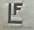 LF mark on jewelry for Francis Leekia Zuni