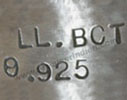 LL.BCT mark is Lloyd Becenti Navajo Indian Native jewelry hallmark