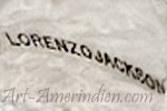 Lorenzo Jackson Navajo hallmark on jewelry