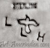 LLH and picto bird Navajo hallmark on jewelry