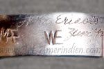 MAE and WE Eriacho zuni handscript hallmark on Indian jewelry