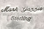 Mark Yazzie Indian Native American Navajo hallmark on sterling silver jewellry