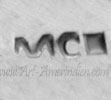 MC square mark is Mary Cayatineto Navajo Indian Native American mark on silver Jewelry