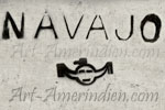 Navajo and horned moon symbol is Navajo Arts and Crafts Guild